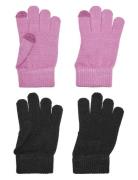 Kogmagic Knit Glove 2- Pack Cp Acc Accessories Gloves & Mittens Gloves Pink Kids Only