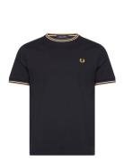 Twin Tipped T-Shirt Designers T-Kortærmet Skjorte Navy Fred Perry