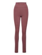 Sculpt Seamless Tights Sport Running-training Tights Seamless Tights Purple Johaug