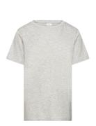 T Shirt Regular Solid Tops T-Kortærmet Skjorte Grey Lindex