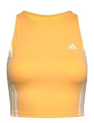 Otr E 3S Tank Sport Crop Tops Sleeveless Crop Tops Yellow Adidas Performance