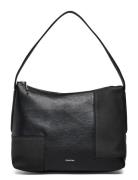 Ck Block Shoulder Bag_Nubuck Bags Small Shoulder Bags-crossbody Bags Black Calvin Klein