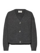 Vmgemma Ls V-Neck Knit Cardigan Vma Noos Tops Knitwear Cardigans Grey Vero Moda