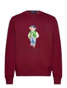 Polo Bear Fleece Sweatshirt Tops Sweatshirts & Hoodies Sweatshirts Red Polo Ralph Lauren