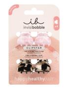 Invisibobble Clipstar Petit Four Pink 4Pc Accessories Hair Accessories Hair Claws Multi/patterned Invisibobble