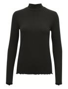 Kadrew Turtleneck T-Shirt Tops T-shirts & Tops Long-sleeved Black Kaffe