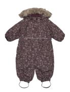 Hmlmoon Tex Snowsuit Outerwear Coveralls Snow-ski Coveralls & Sets Purple Hummel