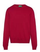 Sweater L/S Tops Sweatshirts & Hoodies Sweatshirts Red United Colors Of Benetton