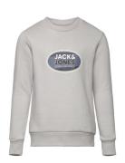 Jcoray Color Sweat Crew Neck Fst Jnr Tops Sweatshirts & Hoodies Sweatshirts Grey Jack & J S