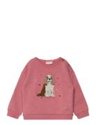 Sweatshirt Ls Tops Sweatshirts & Hoodies Sweatshirts Pink Minymo