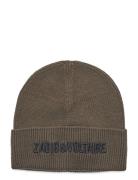 Pull On Hat Accessories Headwear Hats Beanie Khaki Green Zadig & Voltaire Kids