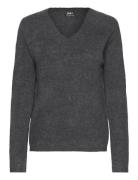 Onlcamilla V-Neck L/S Pullover Knt Noos Tops Knitwear Jumpers Grey ONLY