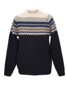 Sarek Sweater Tops Knitwear Long Sleeve Knitted Polos Navy Sätila Of Sweden