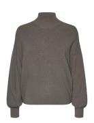 Mschmagnea Rachelle Pullover Tops Knitwear Turtleneck Grey MSCH Copenhagen