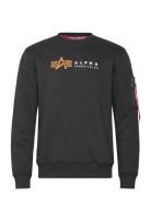 Alpha Label Sweater Tops Sweatshirts & Hoodies Hoodies Black Alpha Industries