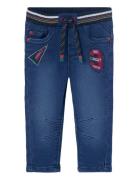 Denim Trousers Knit For Baby -Bci Bottoms Jeans Regular Jeans Blue Boboli