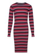 Tnlia L_S Knit Dress Dresses & Skirts Dresses Casual Dresses Long-sleeved Casual Dresses Red The New