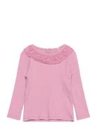 Nmfnajas Xsl Ls Top Tops T-shirts Long-sleeved T-Skjorte Pink Name It