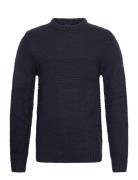 Inshores Tops Knitwear Round Necks Navy INDICODE