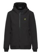 Softshell Hooded Jacket Tops Sweatshirts & Hoodies Hoodies Black Lyle & Scott