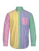 Custom Fit Striped Oxford Fun Shirt Tops Shirts Casual Multi/patterned Polo Ralph Lauren