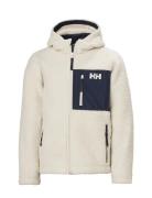 Jr Champ Pile Jacket Outerwear Fleece Outerwear Fleece Jackets Cream Helly Hansen