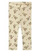 Nbfnimo Slim Wo/Mo Leggings Aop Lil Bottoms Leggings Beige Lil'Atelier