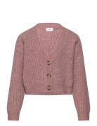 Nkfholly Boxy Short Knit Card Noos Tops Knitwear Cardigans Pink Name It