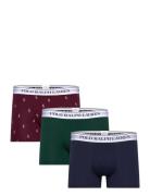 Classic Stretch-Cotton Trunk 3-Pack Boxershorts Green Polo Ralph Lauren