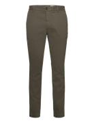 Jeffrey Brushed Chino Designers Trousers Chinos Green Morris