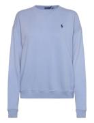 Lightweight Fleece Crewneck Pullover Tops Sweatshirts & Hoodies Sweatshirts Blue Polo Ralph Lauren