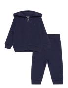 Polo Bear Full-Zip Hoodie & Pant Set Sets Sweatsuits Navy Ralph Lauren Baby