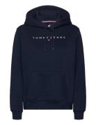 Tjw Reg Linear Hoodie Tops Sweatshirts & Hoodies Hoodies Navy Tommy Jeans