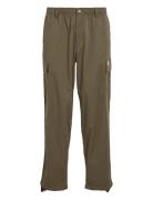 Regular Straight Cargo Bottoms Trousers Cargo Pants Khaki Green Calvin Klein Jeans