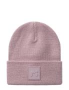 Nmnmalik Knit Beanie Badge Accessories Headwear Hats Beanie Pink Name It