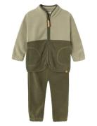 Nmmlaspektra Fleece Set Fo Lil Outerwear Fleece Outerwear Fleece Suits Green Lil'Atelier