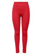 Onpjaia Life Hw Seam Tights Noos Sport Running-training Tights Seamless Tights Red Only Play