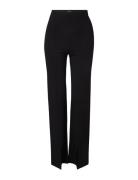 Hazel Split Hem Jersey Pants Bottoms Trousers Suitpants Black Lexington Clothing