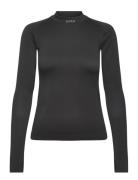 Borg Running Seamless Mock Neck Tops T-shirts & Tops Long-sleeved Black Björn Borg