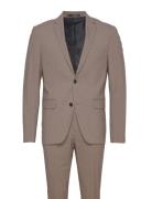 Plain Mens Suit - Normal Length Habit Beige Lindbergh