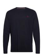 Uspa T-Shirt Ls Brolin Men Tops T-Langærmet Skjorte Black U.S. Polo Assn.