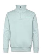 Troyer With Print Tops Sweatshirts & Hoodies Sweatshirts Blue Tom Tailor