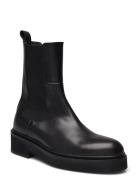 264-Dado Cuir Shoes Boots Ankle Boots Ankle Boots Flat Heel Black Jonak Paris