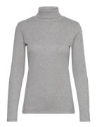 Dagnaiw Rollneck Melange Ls Tops T-shirts & Tops Long-sleeved Grey InWear