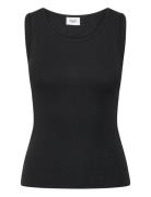 Garimasz Wool Tank Top Tops T-shirts & Tops Sleeveless Black Saint Tropez