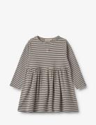 Jersey Dress L/S Sessa Dresses & Skirts Dresses Casual Dresses Long-sleeved Casual Dresses Black Wheat