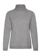 Turtle Neck Sweater Tops Knitwear Turtleneck Grey United Colors Of Benetton