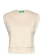 Sleeveless Sweater Tops T-shirts & Tops Sleeveless Beige United Colors Of Benetton