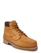 Timberland Authentic Mid Lace Up Boot Wheat Nubuck Snørestøvler Brown Timberland