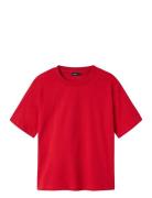 Nlfrehail Ss Short L Top Tops T-Kortærmet Skjorte Red LMTD